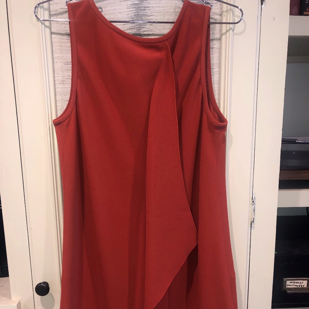 Tibi Shift Dress with Ruffle